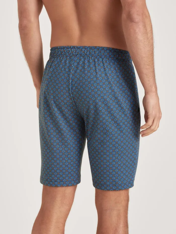 CALIDA Pyjama Pants Men Shorts Indian Blue