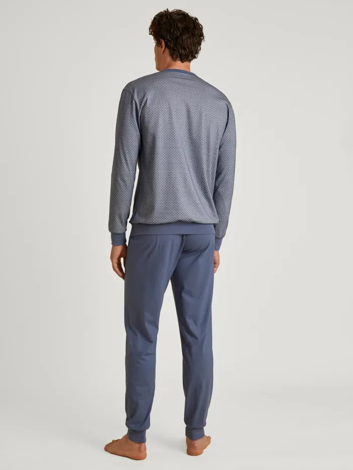 CALIDA Pyjamas Men Pyjama With Cuff Vintage Indigo