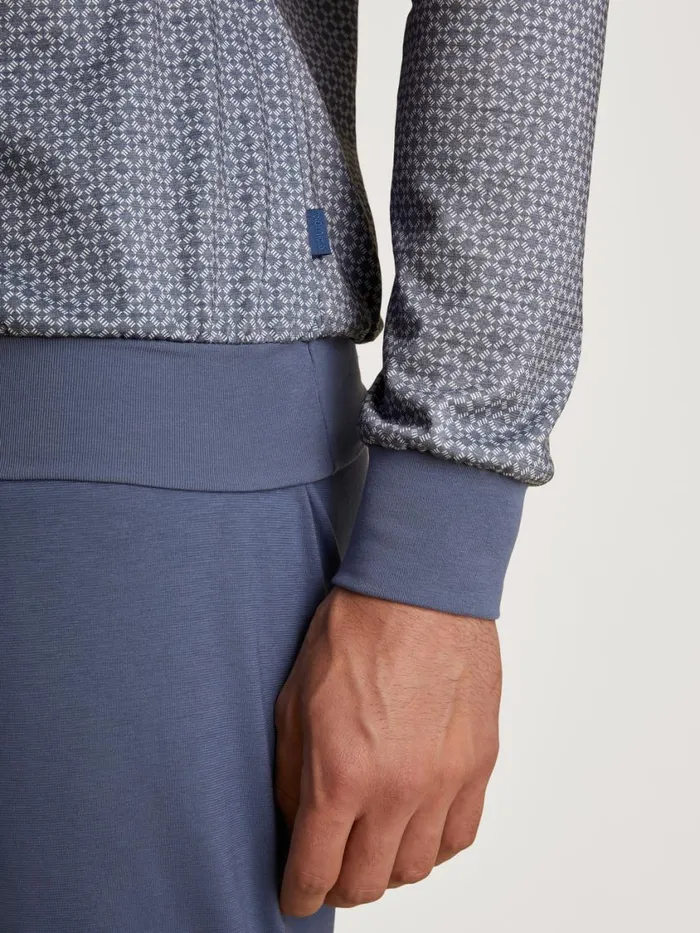 CALIDA Pyjamas Men Pyjama With Cuff Vintage Indigo