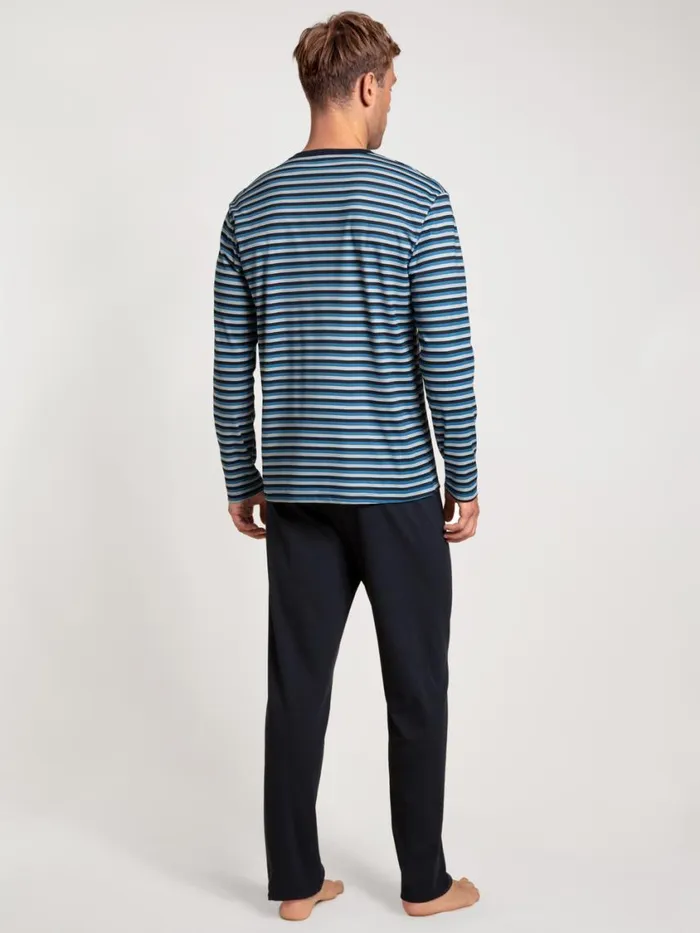 CALIDA Pyjamas Men Pyjamas Long Azurit Blue