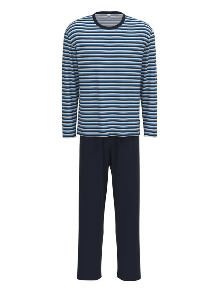 CALIDA Pyjamas Men Pyjamas Long Azurit Blue
