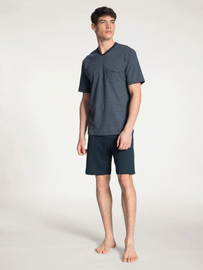 CALIDA Pyjamas Men Short Pyjama Dark Sapphire