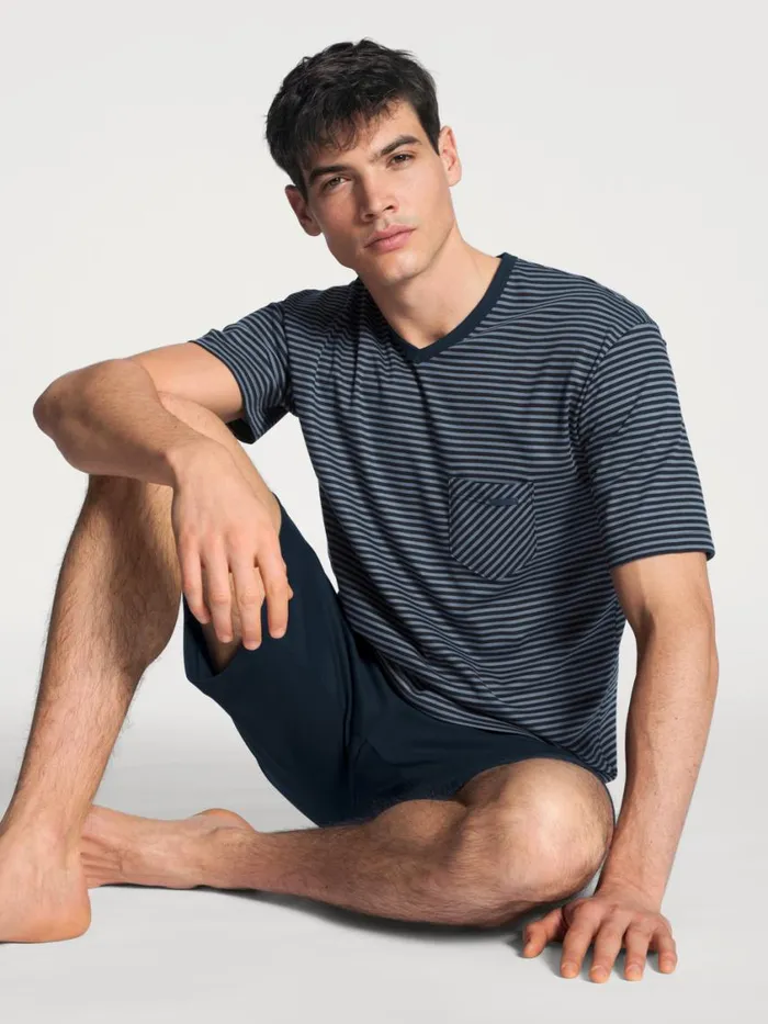 CALIDA Pyjamas Men Short Pyjama Dark Sapphire