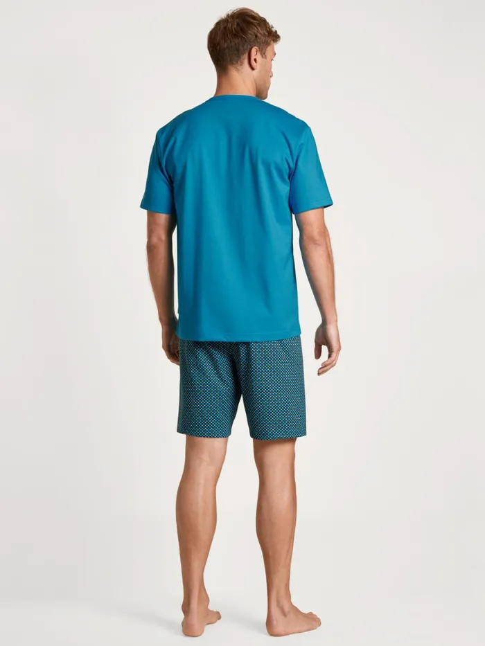 CALIDA Pyjamas Men Short Pyjamas Malibu Blue