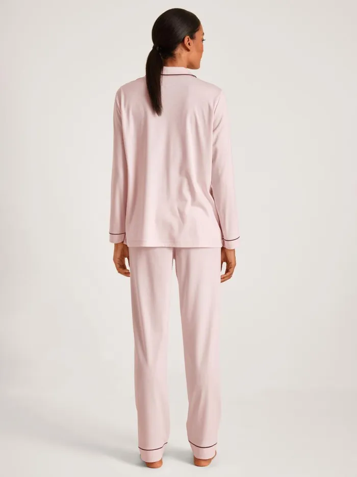 CALIDA Pyjamas Women Pyjama Buttoned Pearl Blush