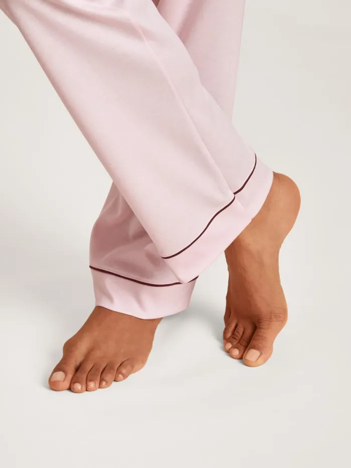 CALIDA Pyjamas Women Pyjama Buttoned Pearl Blush