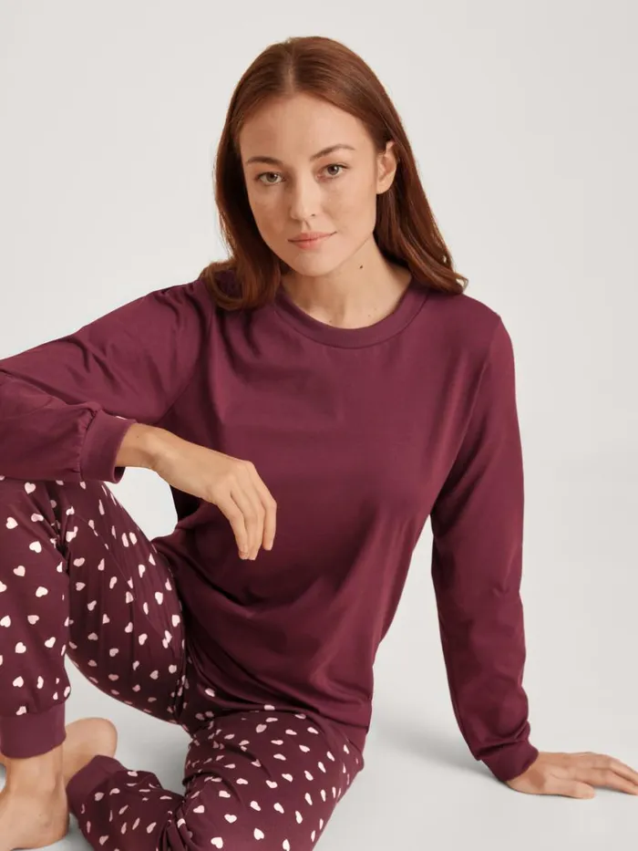 CALIDA Pyjamas Women Pyjama With Cuff English Red