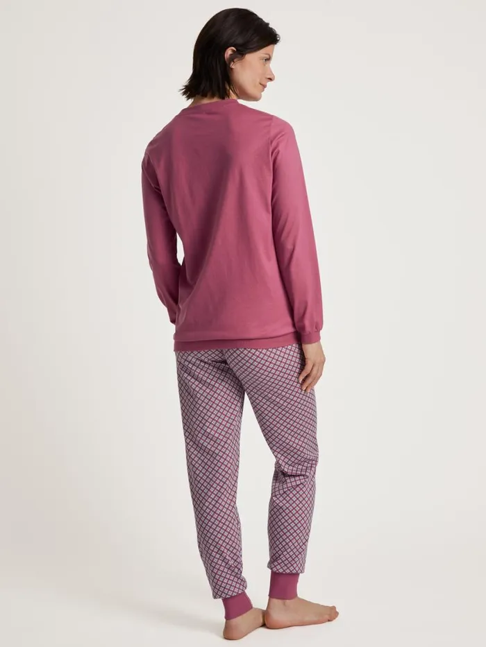 CALIDA Pyjamas Women Pyjama With Cuff Red Violet