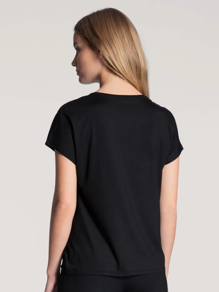 CALIDA Shirts Women Shirt Short Sleeve Schwarz