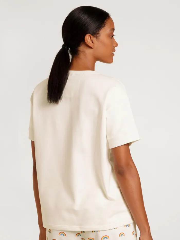 CALIDA Shirts Women Shirt Short Sleeve Star White