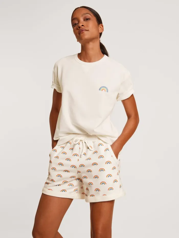 CALIDA Shirts Women Shirt Short Sleeve Star White CALIDA Shirts Women Shirt Short Sleeve Star White