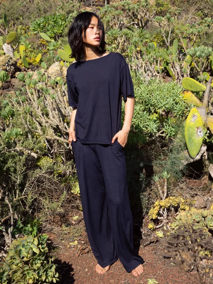 CALIDA Show All Women Shirt Short Sleeve Dark Lapis Blue