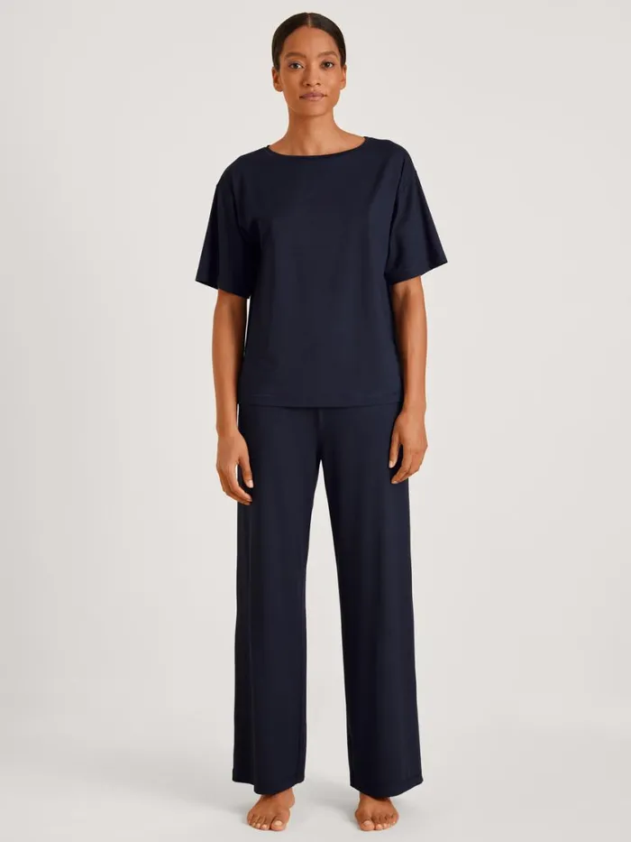 CALIDA Show All Women Shirt Short Sleeve Dark Lapis Blue