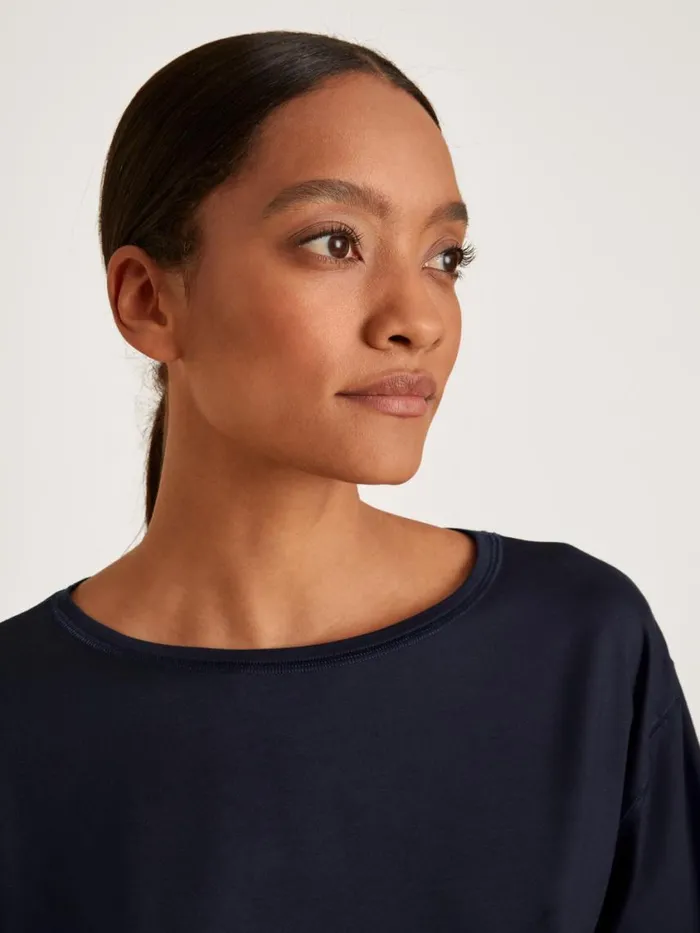 CALIDA Show All Women Shirt Short Sleeve Dark Lapis Blue