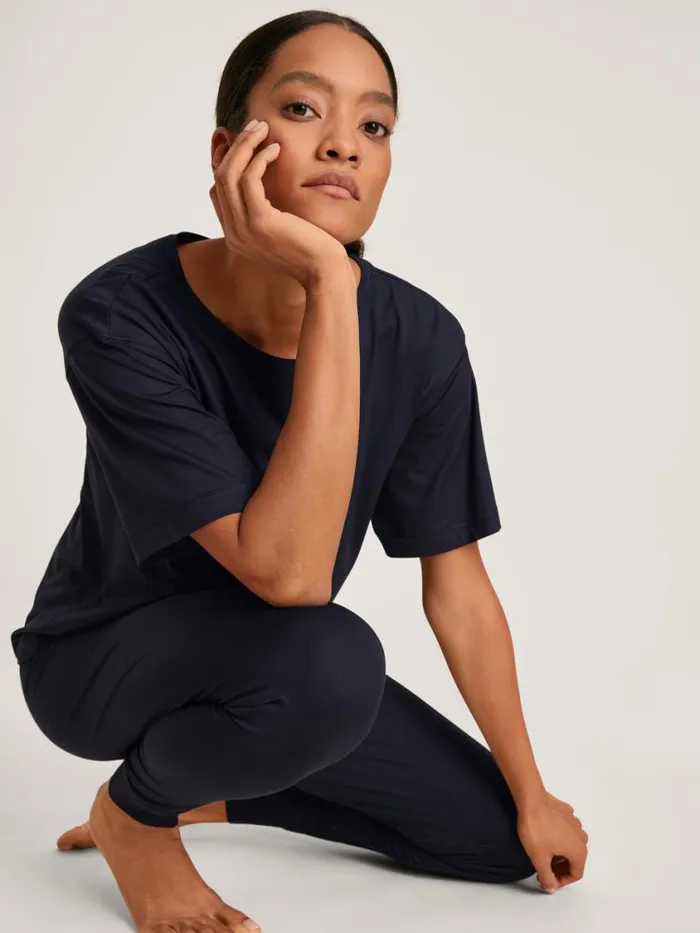 CALIDA Show All Women Shirt Short Sleeve Dark Lapis Blue