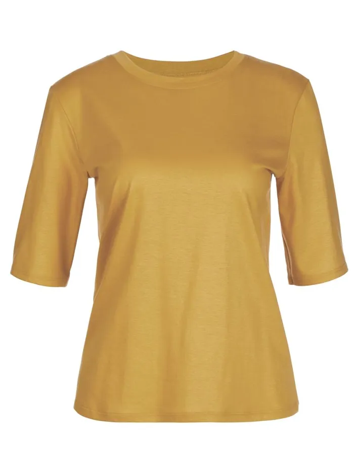 CALIDA Show All Women Shirt Short Sleeve Sautere Yellow