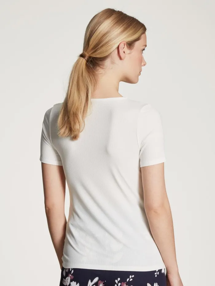 CALIDA Show All Women Shirt Short Sleeve Star White