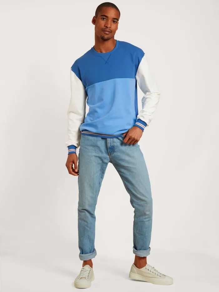 CALIDA Sweatshirts and Jackets Men Sweater Longsleeve Indian Blue