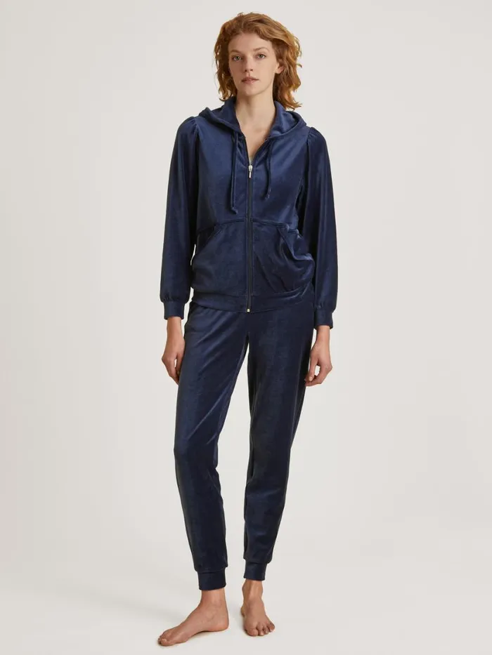 CALIDA Sweatshirts and Jackets Women Sweatshirt With Hood Dark Blue