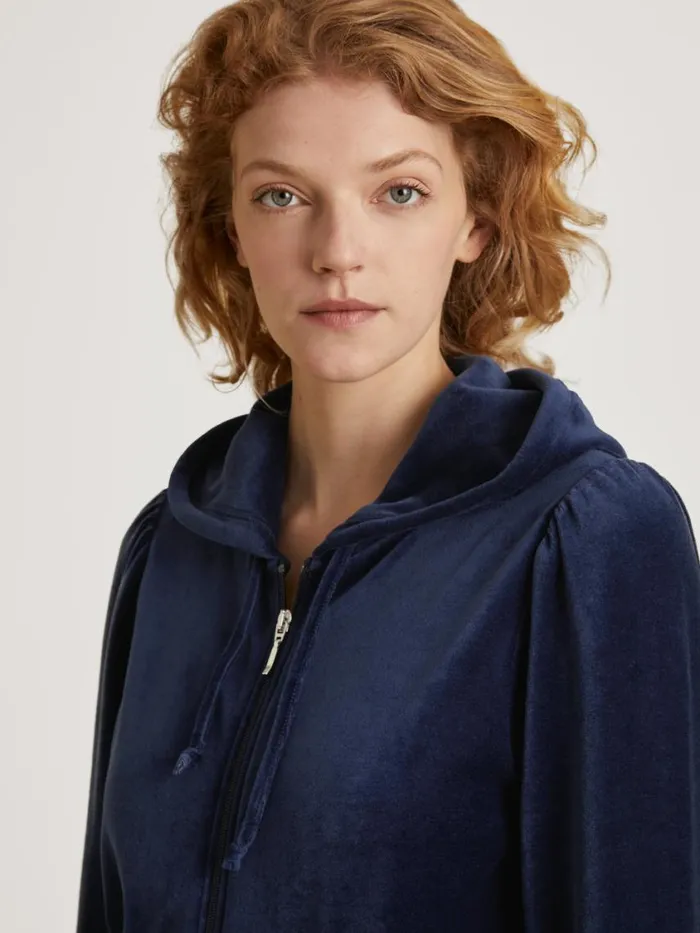 CALIDA Sweatshirts and Jackets Women Sweatshirt With Hood Dark Blue