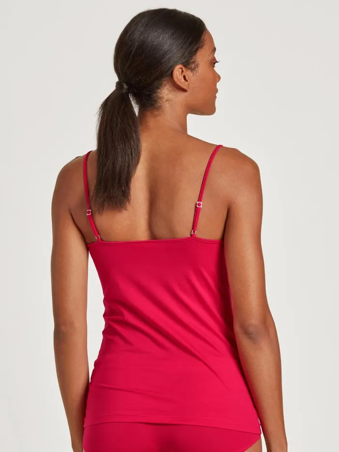 CALIDA Tops Women Spaghetti Top Barberry Red