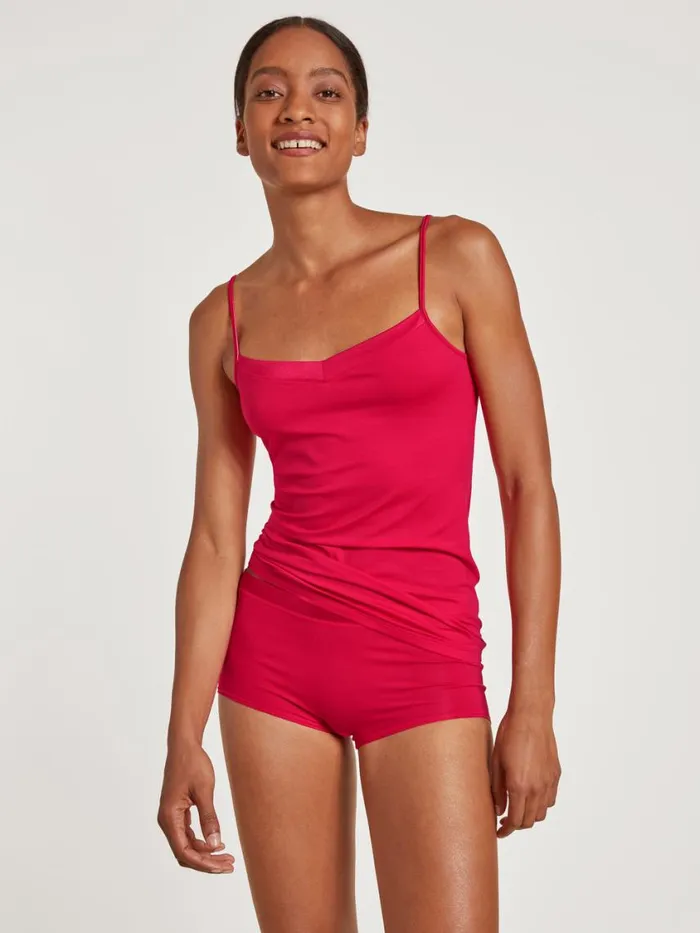 CALIDA Tops Women Spaghetti Top Barberry Red