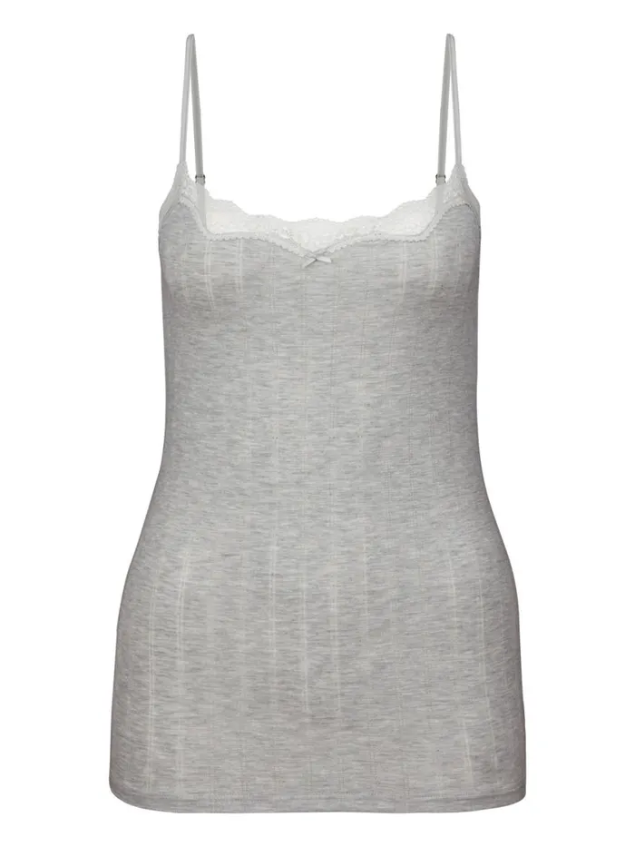 CALIDA Tops Women Spaghetti Top Grey Melange
