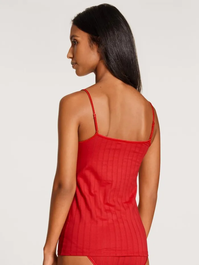 CALIDA Tops Women Spaghetti Top Summer Red