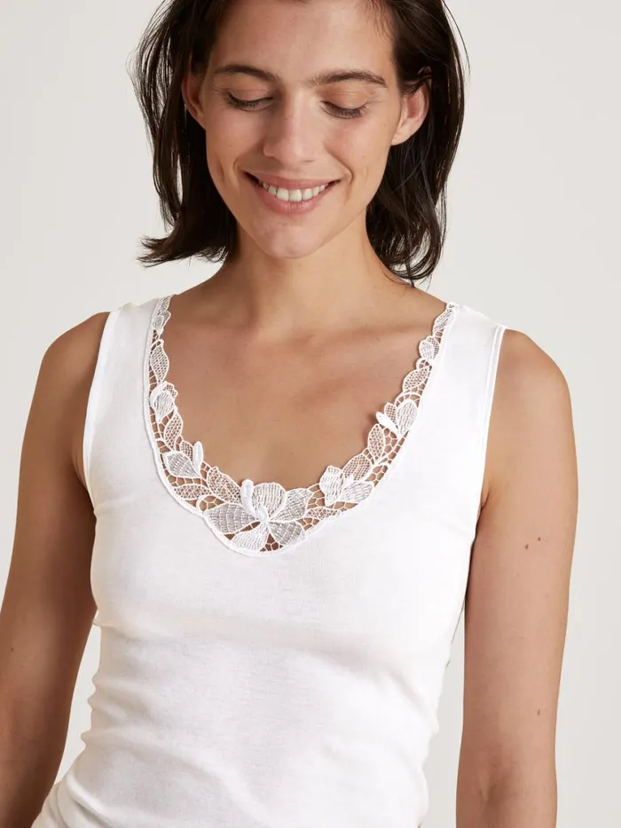 CALIDA Tops Women Tank Top Weiss