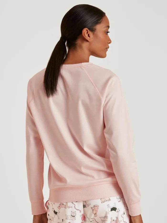 CALIDA Warming Nightwear Women Shirt Long Sleeve Pearl Blush
