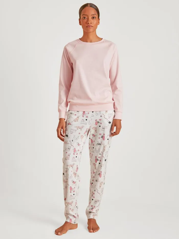 CALIDA Warming Nightwear Women Shirt Long Sleeve Pearl Blush