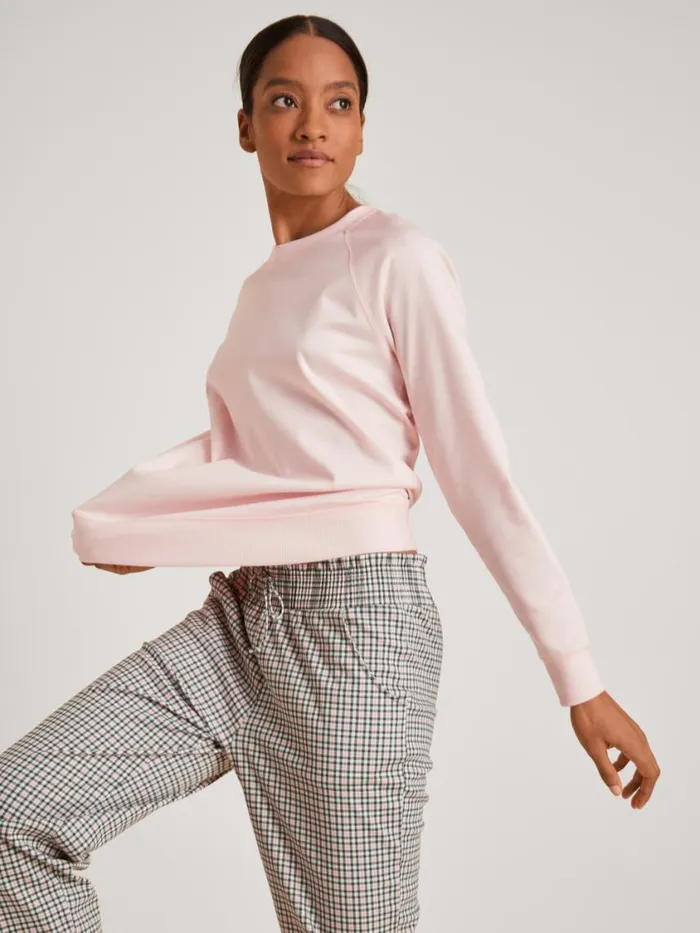 CALIDA Warming Nightwear Women Shirt Long Sleeve Pearl Blush