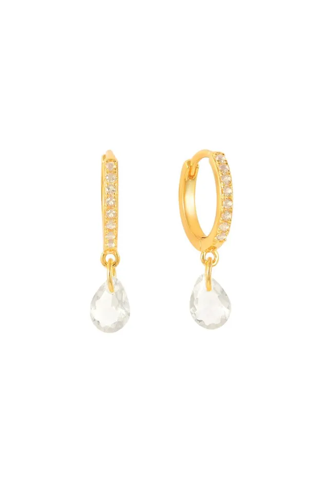 Cambridge Earring 8211 Gold Plated Crystal Cz Women Cras Jewellery