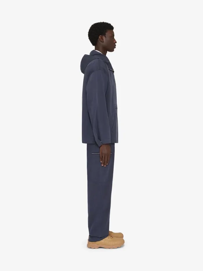 Cargo Pants In Ozone Washed Poplin Medium Blue Men Givenchy Pants and Shorts