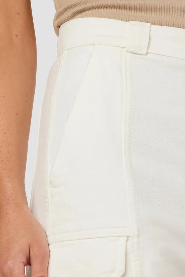 Cargo Women Hudson Jeans HighRise Wide Leg Cargo White Cargo Women Hudson Jeans HighRise Wide Leg Cargo White