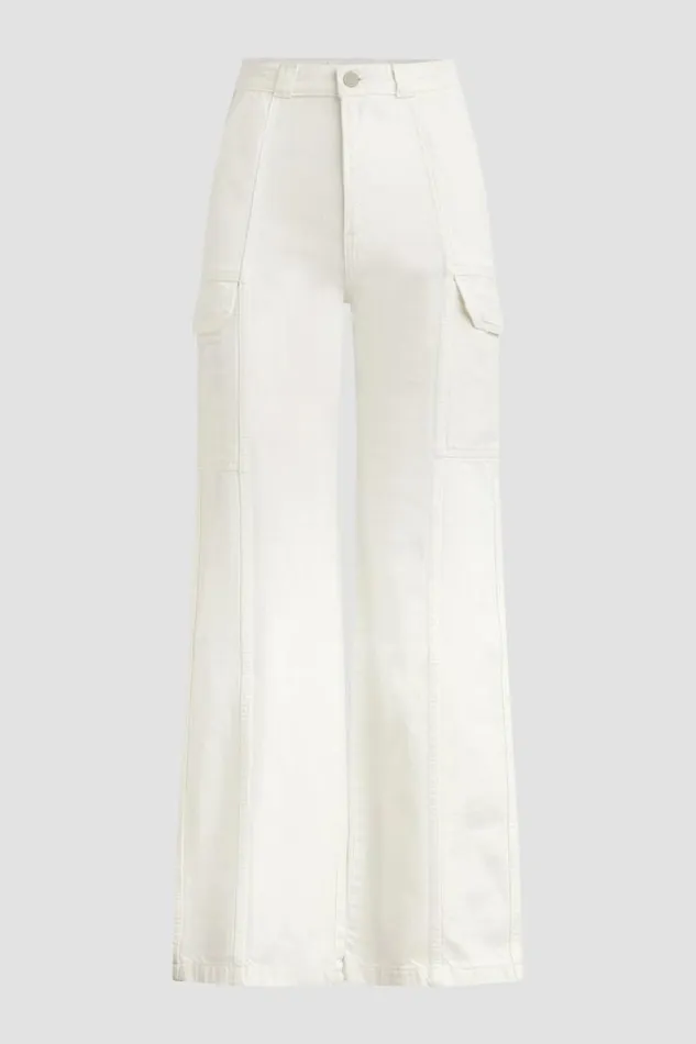 Cargo Women Hudson Jeans HighRise Wide Leg Cargo White Cargo Women Hudson Jeans HighRise Wide Leg Cargo White