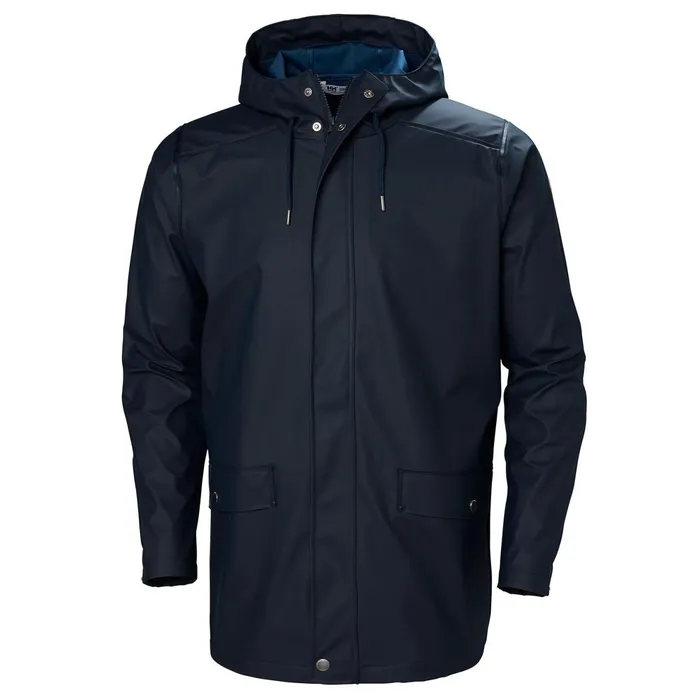 Casual Jackets Men Helly Hansen MOSS RAIN COAT 597 Navy