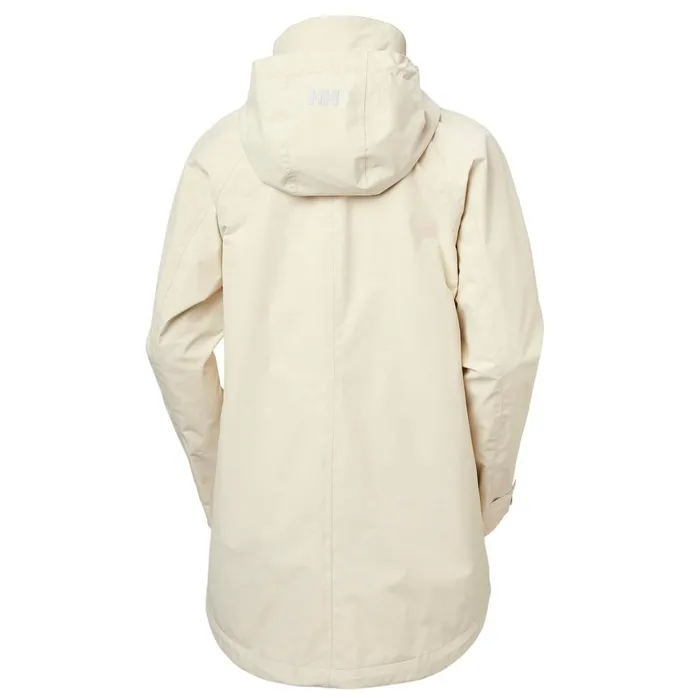 Casual Jackets Women Helly Hansen W VALENTIA RAINCOAT 034 Cream