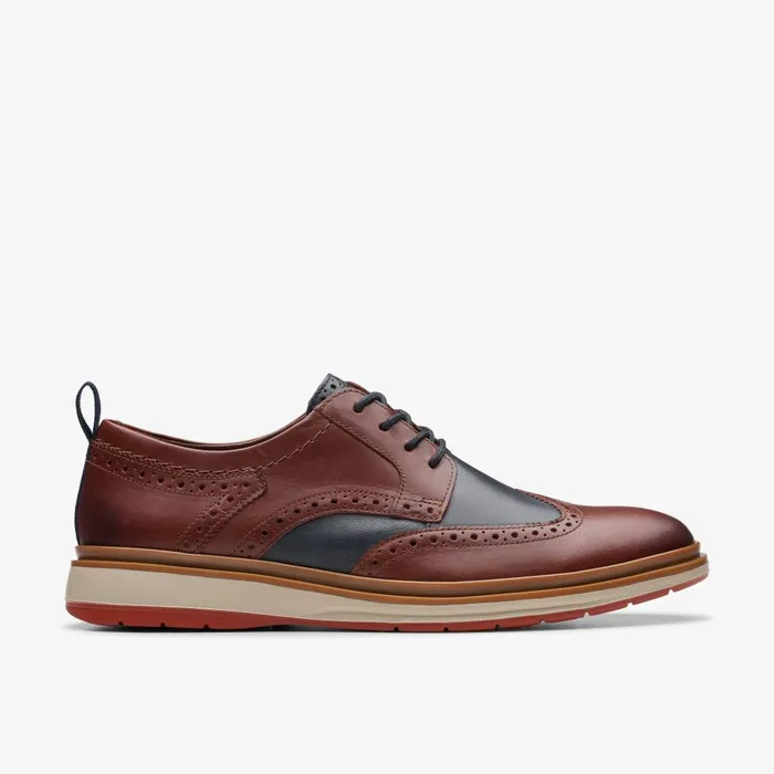 Chantry Wing British Tan Combination Men Clarks Casual Dress Shoes