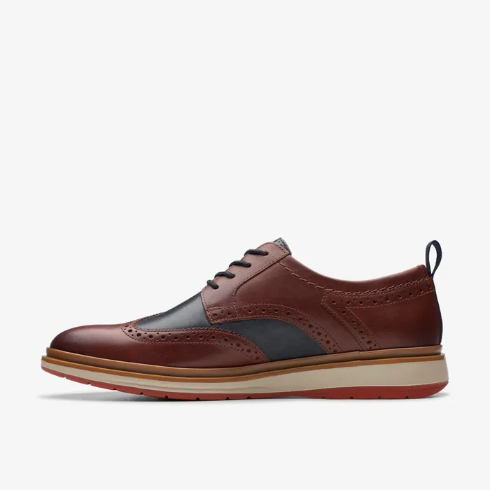 Chantry Wing British Tan Combination Men Clarks Casual Dress Shoes