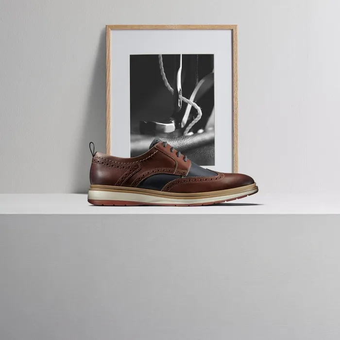 Chantry Wing British Tan Combination Men Clarks Casual Dress Shoes