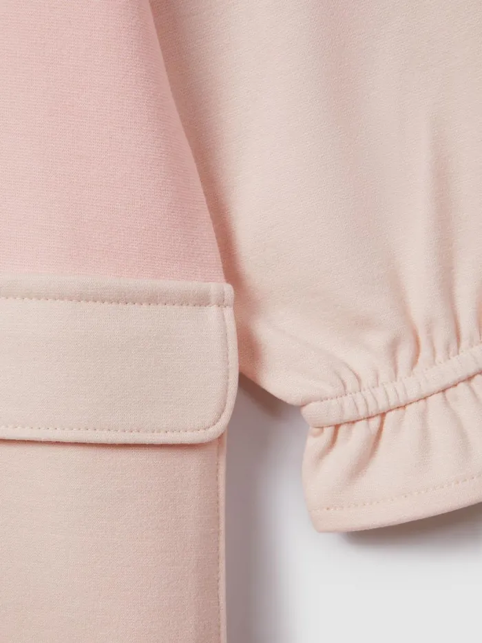 Children Reiss Dresses Courtney Colourblock Jersey Dress Pink