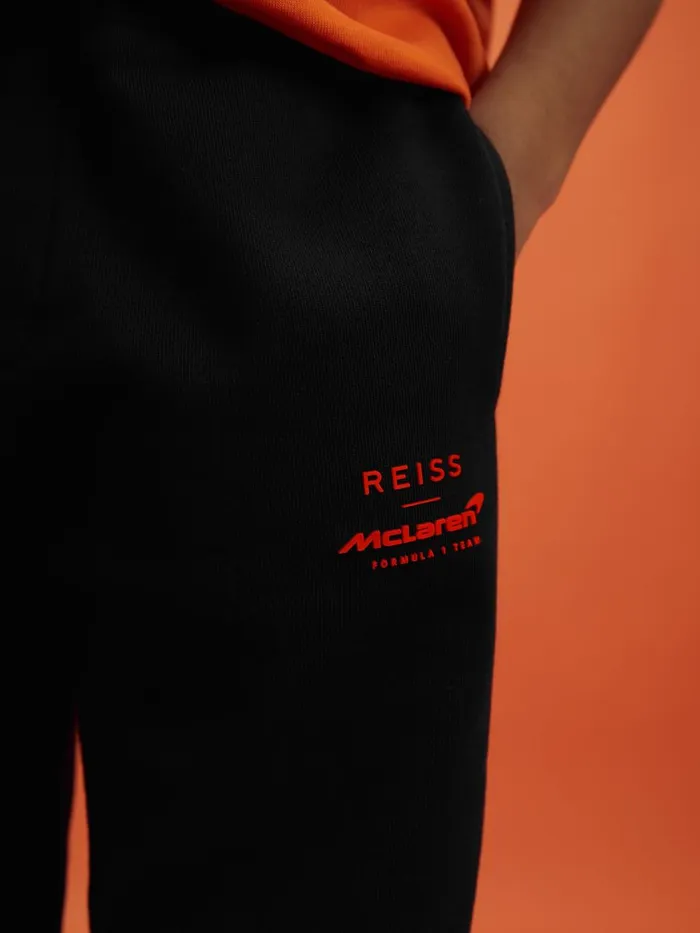 Children Reiss Reiss X Mclaren F1 Team F1 Cotton Drawstring Joggers Black