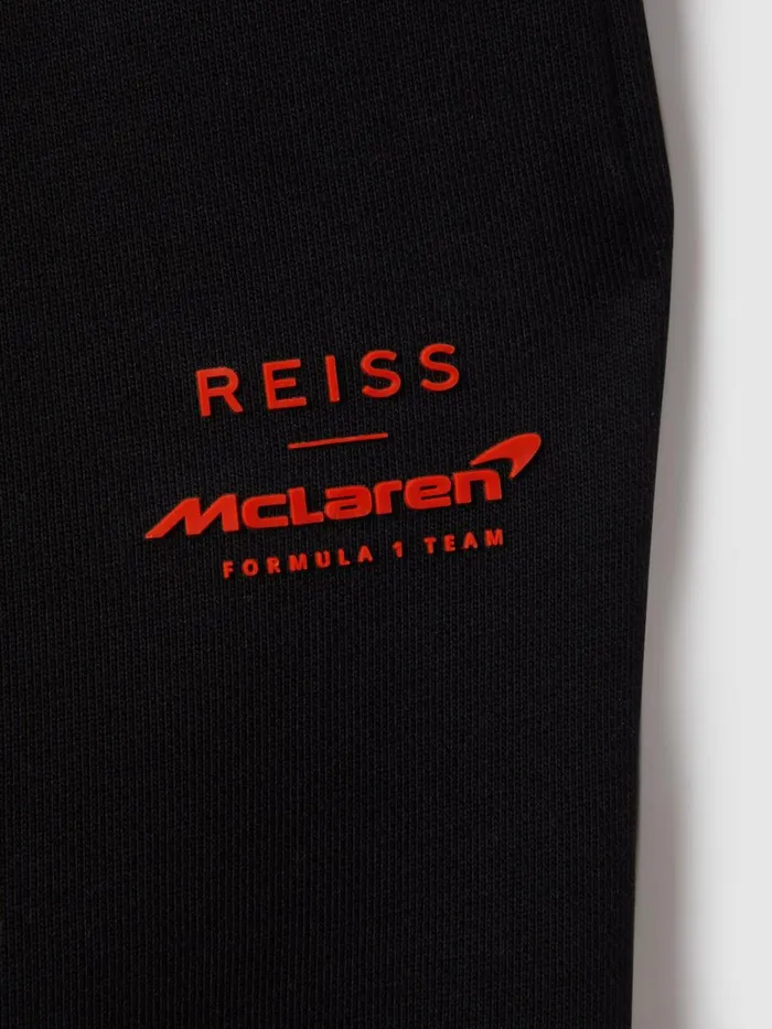 Children Reiss Reiss X Mclaren F1 Team F1 Cotton Drawstring Joggers Black
