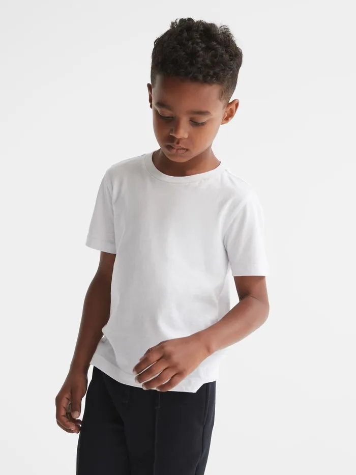 Children Reiss TShirts Bless Crew Neck TShirt White