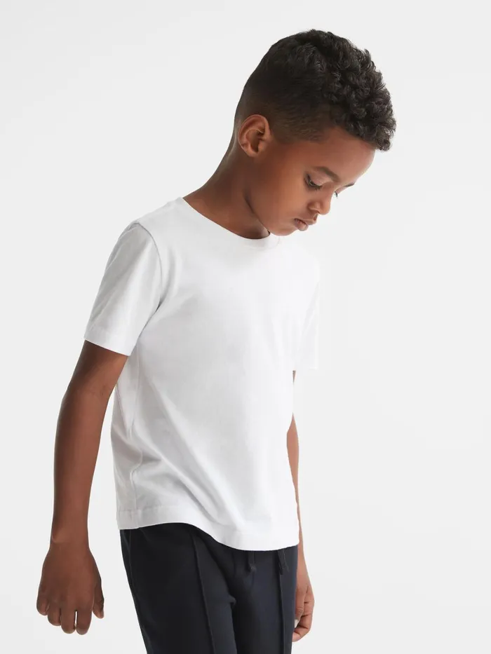 Children Reiss TShirts Bless Crew Neck TShirt White