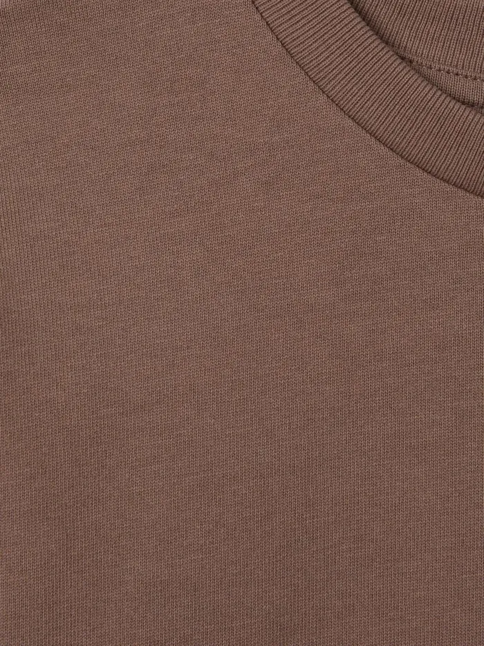 Children Reiss TShirts Selby Oversized Cotton Crew Neck TShirt Mocha