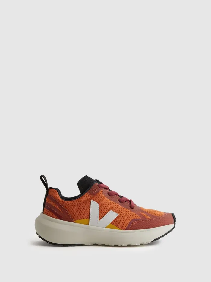 Children Reiss Veja Small Canary Light Veja Mesh Trainers Pumpkin White
