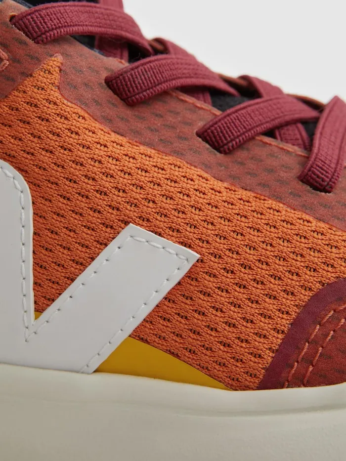 Children Reiss Veja Small Canary Light Veja Mesh Trainers Pumpkin White