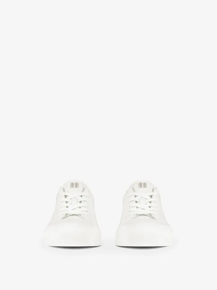City Sport Sneakers In Leather Whiteblack Men Givenchy Sneakers